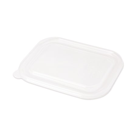 World Centric Fiber Container Lids, 8.8 x 6.9 x 0.8, Clear, PK400 CTLCS3